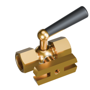 Kohout tlakoměrový zkušební s přírubou H