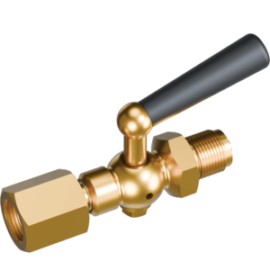 Kohout tlakoměrový s čepem a převlečnou maticí