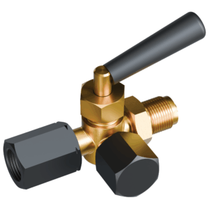 Kohout tlakoměrový zkušební ucpávkový TP čep – nátrubková přípojka