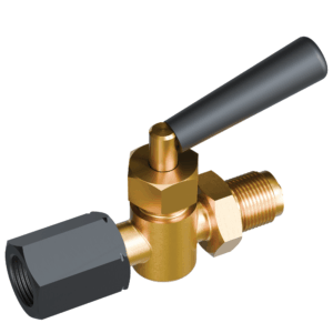 Kohout tlakoměrový ucpávkový TP čep, nátrubková přípojka